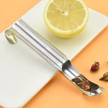 1pc Stainless Steel Tea Infuser Strainer For Spice Colador Ceremony Set Poop Teaware Infuse Item Teapot Sieve Kitchen Tools