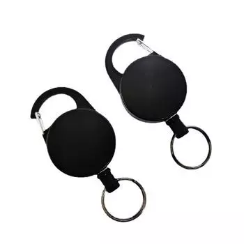 1PC Telescopic Keychain, Creative Buckle, Anti-lost and Anti-theft Keychain, Wire Rope High-elastic Mountaineering Buckle
