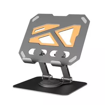 1Pc The New Model Is Suitable for Tablet Holder, Computer Folding and Rotating Desktop, Universal Student Online Class Conference, Metal Support.