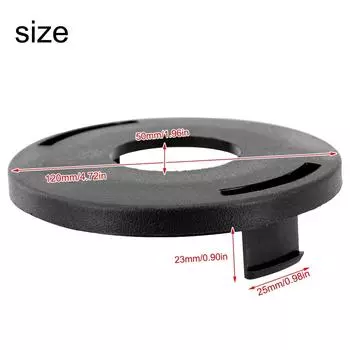 1Pc Trimmer Head Cap Replacement Base Cover Accessory Part Practical Lawn Mower Yard Garden Outdoor Nylon Black CHINA