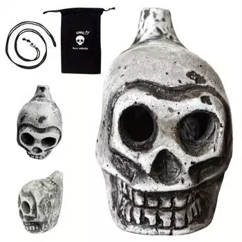 1Pc Whistle Skull Human Whistle Camping Tools Explosive Net Red Ghost Whistle 1pc серебряный
