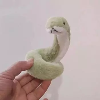 1Pc Year of The Snake Plush Toy Keychain Cartoon Small Green Snake Soft Stuffed Doll Pendant Car Key Ring Backpack Bag Decor Kid Gif