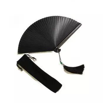 1Pcs Antique Portable Folding Classical Dance Props Kimono Fan Bamboo Fan Dance Fan Ornament 16cm