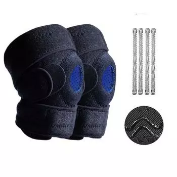 1PCS Basketball Sports Spring Knee Pads Running Cycling Fitness Patella Meniscus Protector Compression Anti-slip Support Brace