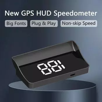 1pcs Car Digital Speeds HUD GPS Head Up Displays Speedometers For Car Bike Bus Odometers KM/H Car Auto Interior Accessories CHINA
