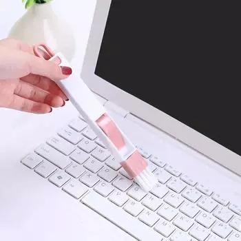 1Pcs Cleaning Brush Multipurpose Window Door Keyboard Crevice Dust Shovel Air Conditioning wash clear Kitchen household tools синий
