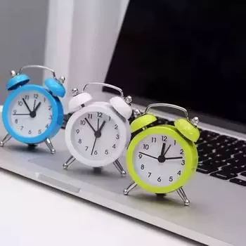 1PCS Creative Mini Alarm Clock High-Quality Multi-functional Home Desktop Alarm Clock Kids Deco M4J3 black-1pcs