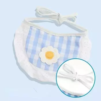 1PCS Cute Cat Dog Bibs Different Shape Design Pet Accessories Dog Bandana Saliva Towel Scarf for Small Dogs Chiwawa Pet Products синий
