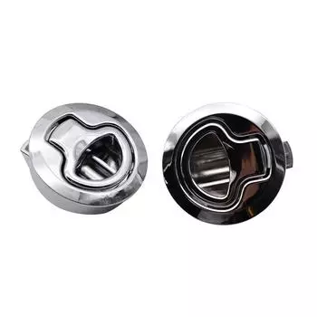 1PCS Flush Mount Hatch Cover Flush Pull Latch Marine Zinc Alloy Hardware Accessory for Boat Marine Yacht Hatch Lock Latch