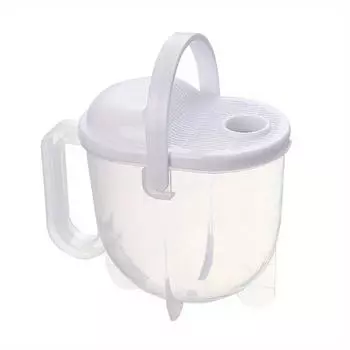 1PCS Hands-free Rice Washer Drain Flush Rice Cleaning Artifact Lazy Rice Washing Rice Sieve Drain Basket Rice Washing Basket 1PCS