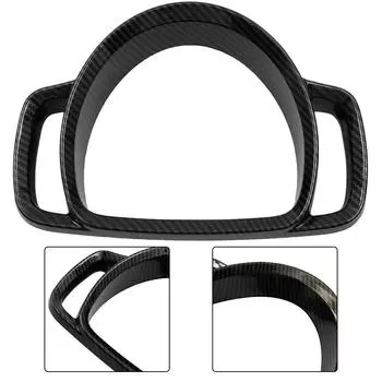 1Pcs High Quality Car Styling Accessories Dashboard Trim Frame ABS Car Styling Accessories Carbon Fiber Black High Quality CHINA