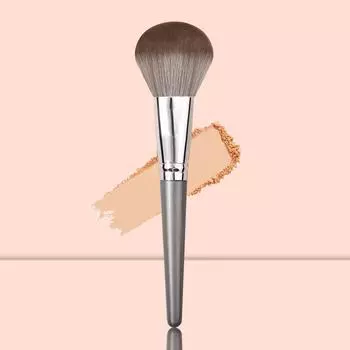 1pcs high quality fluffy soft large powder brush powder blusher brush repair brush multi-function beginner makeup brush tool серый