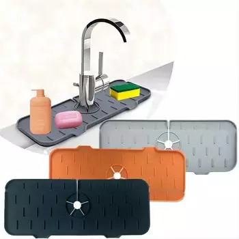 1PCS Household Kitchen Tools - Silicone Faucet Handles, Drip Trays, Countertops, Absorbent Pads, Faucets, Sink Splash Protectors оранжевый