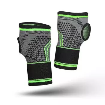 1Pcs Knitting Wrist Support Elastic Adjustable Bandage Hand Sport Wristband Gym Support Hand Guard Wrap Carpal Tunnel M