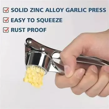 1Pcs Metal Garlic Press Hand Crusher Hand Ginger Kitchen Tools - Kitchen Assistant