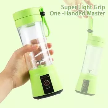 1PCS Mini Juicer Home Electric Portable Rechargeable Juice Cup Fruit Blender Kitchen Small Automatic Handheld Smoothie Food синий
