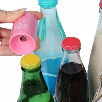 1Pcs Mini Water Drill Bottle Opener Tools Drink Punch Bottle Cover Hole Punch Opener For Straw For Party 1pcs