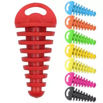 1PCS Motorbike exhaust plugs Muffler cleaning Pipe protectors Motocross tailpipes Rubber exhaust valves Mobile exhaust silencers чёрный
