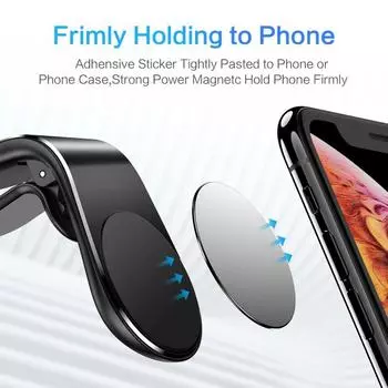 1PCS New Car Phone Holder Creative Car Magnetic Suction Car Outlet Air Magnet Holder Metal Z6V0 black-one-size