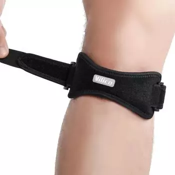 1PCS Patellar Tendon Support Strap, Knee Pain Relief with Silicone Knee Band, Knee Strap for Gym,Running,Hiking,Weight Lifting
