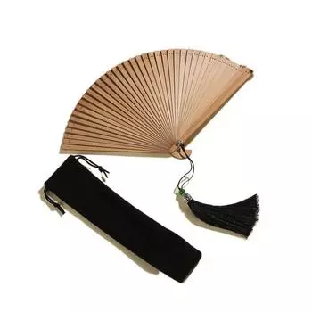 1Pcs Small Classical Compact Dance Props Portable Dance Fan Kimono Fan Bamboo Fan Ornament 16cm