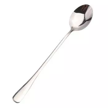 1Pcs Stainless Steel Long-Handled Ice Teaspoon, Coffee Spoon, Ice Cream Stirring Spoon, Dishwasher Safe, Kitchen Accessories