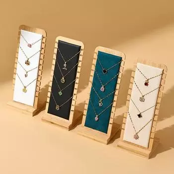1Pcs Wooden Detachable Necklace Display Rack, Clavicle Chain Jewelry Hanging Rack, Necklace Display Shooting Tools белый
