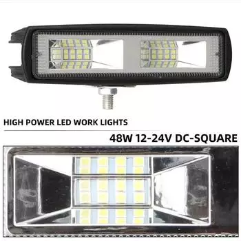 1PCS Work Light 16SMD LED Light Bar Spotlight For Car Motorcycle Truck Tractor Trailer Offroad Headlight Work Lights белый