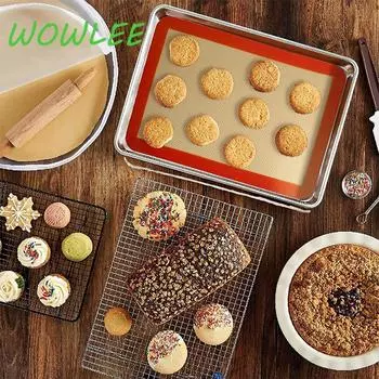1 шт. Коврик для выпечки силиконовый WOWLEE Store, антипригарный, многоразовый, силиконовый коврик для выпечки кондитерских изделий, коврики для выпечки из пищевого жидкого силикона