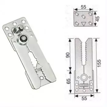 1Set Sofa Couch Sectional Connector Snap Metal Bracket Hinges For Furniture Accessories Tool as the picture