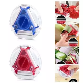 1шт 3 в 1 Magic Trio Peeler Set Slicer Shredder Peeler Julienne Cutter Multi Peel Blade Terter Kitchen Tools Accessories