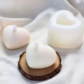 1шт 3D любовь сердце силиконовые формы аромат гипса свечи плесень Diy украшения торта