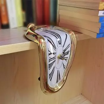 1шт Искаженные Настенные Часы Креативные Ретро Витые Часы