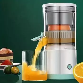 1шт Портативная многофункциональная соковыжималка, автоматическая соковыжималка с зарядкой через USB, кухонные принадлежности белый