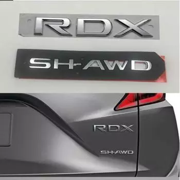 1x хромированная автомобильная 3D буква Shawd Sh-awd Mdx Tsx Rdx Turbo эмблема логотип значок наклейка для багажника Ac/ura задний хвост