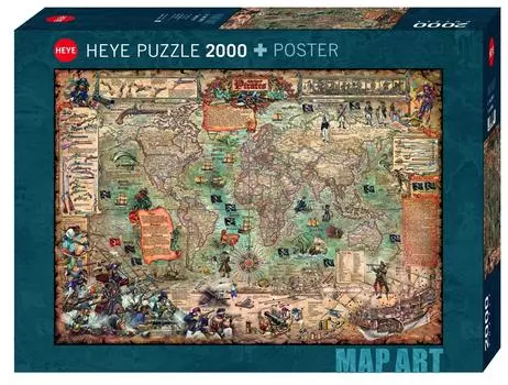 Пазл HEYE, 2000 деталей 29847 Rajko Pirate World Zigic