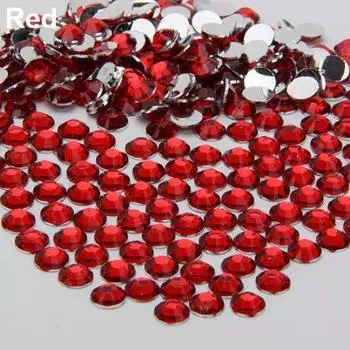 2000 шт. смоляная водяная дрель с плоской спинкой «сделай сам», наклейка для ногтей в виде ракушки для мобильного телефона 2/3/4/5 мм 3mm красный