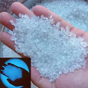 2000pcs 3-5mm Luminous Sand Glow In Dark Pebbles Stone Home Garden Yard Outdoor Path Lawn Decorations Fish Tank Aquarium Decor 3-5mm светло-синий