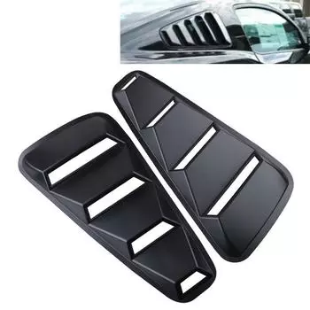 2005-2014 Ford Mustang Боковые оконные жалюзи - Черная панель воздухозаборника