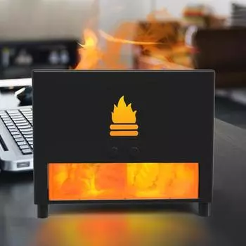 200 мл USB пламя диффузор эфирного масла электрический ультразвуковой увлажнитель воздуха с ароматом для домашней комнаты теплая лампа ароматерапевтический диффузор USB Cable
