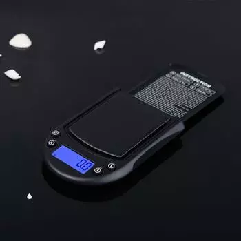 200g Portable High Accuracy Jewelry Scale Pocket 0.01g Gram Electronic Digital Scale чёрный
