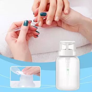 200ml Large Capacity Pressing Bottle Pump Nail Polish Manicure Bottle Art Supplies Dispenser Re W5Q8 200ml-1pcs