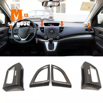 2012 13 14 15 2016 для Honda CRV CR-V ABS персиковое дерево автомобиль слева и справа розетка кондиционера AC вентиляционная крышка накладка аксессуары для укладки Cruise control