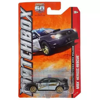 2013 Matchbox MBX Heroic Rescue Subaru Impreza WRX Police от Mattel - - [продукт]