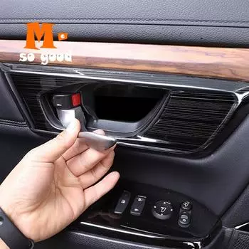 2017 2018 для Honda CR-V CRV автомобиля Внутренняя дверная чаша Защитная рамка Панель Крышка Отделка Авто Интерьер из нержавеющей стали