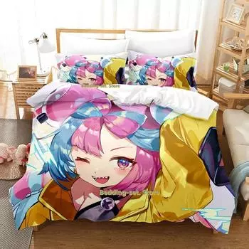 2023 Kawaii Iono Bedding Set Single Twin Full Queen King Size Bed Set Adult Kid Bedroom Duvetcover Sets Anime parure de lit Bed 70x133cm 2pcs