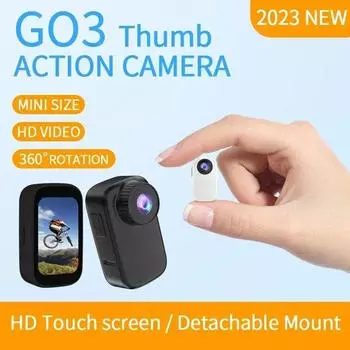 2023 Новая WIFI 4K HD экшн-камера для большого пальца с магнитным задним зажимом, карманная камера с защитой от сотрясений, HD-видеорегистратор для вождения, спортивная камера