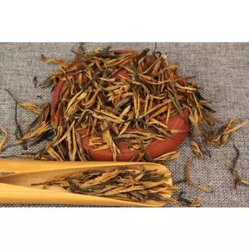 2023 Новый черный чай Дяньхун Bud Need Gold Grade Gold Dianhong Single Bud Tea250g