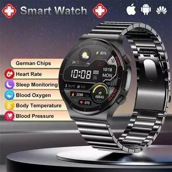 2024 Смарт-часы с Bluetooth-звонком для мужчин, ЭКГ + PPG, пульсометр, кровяное давление, фитнес-трекер, IP68, водонепроницаемые умные часы для Android iOS