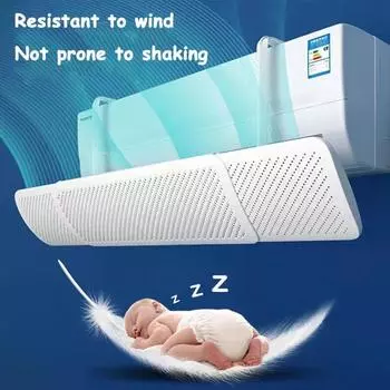2024 Adjustable Anti-direct Blowing Air Conditioner Cover Office Air Conditioning Windshield Baffle Hanging-type Air Deflector